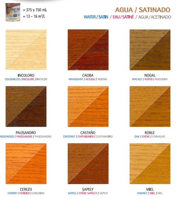 BARNIZ TINTE ECOBARP AL AGUA SATINADO