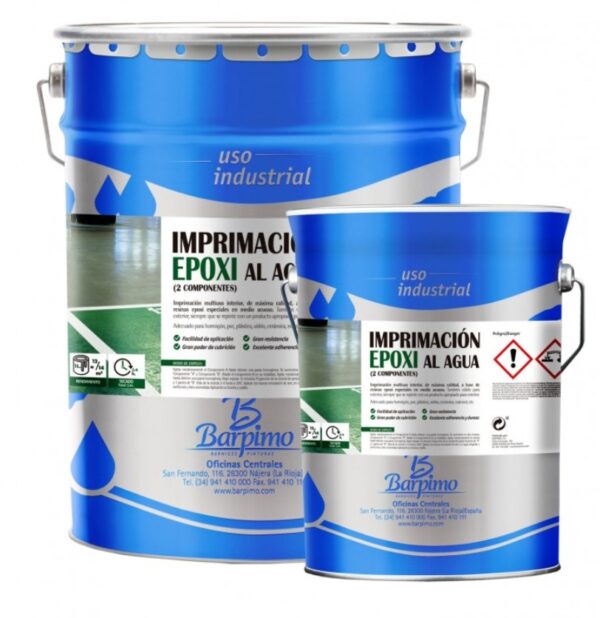 IMPRIMACIÓN EPOXI AL AGUA MATE BLANCA +