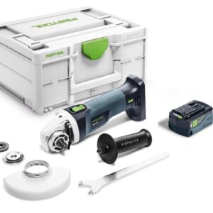 AMOLADORA ANGULAR FESTOOL AGC 18-125 EB-Basic  (1 BATERÍA 5,0 GRATIS)