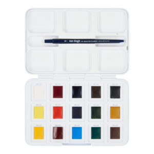 VAN GOGH ESTUCHE DE ACUARELAS BÁSICAS CON 12 ACUARELAS + 3 GRATIS
