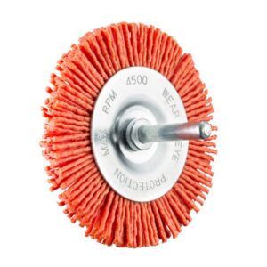 CEPILLO CIRCULAR DE NYLON ABRASIVO CON ESPIGA - SIT