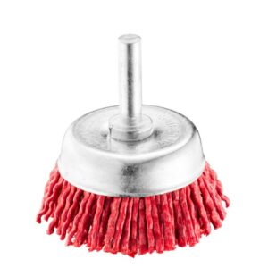 CEPILLO DE TAZA DE NYLON ABRASIVO CON ESPIGA – SIT