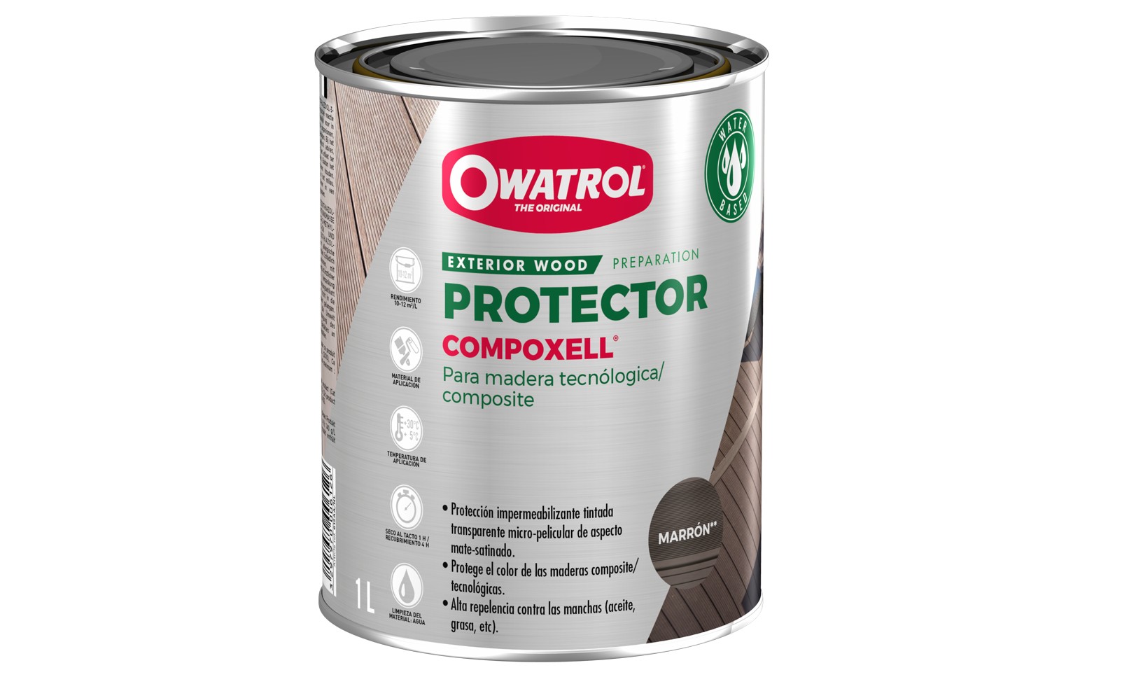 OWATROL COMPOXELL: RESTAURADOR DE CUBIERTAS DE MADERA COMPOSITE