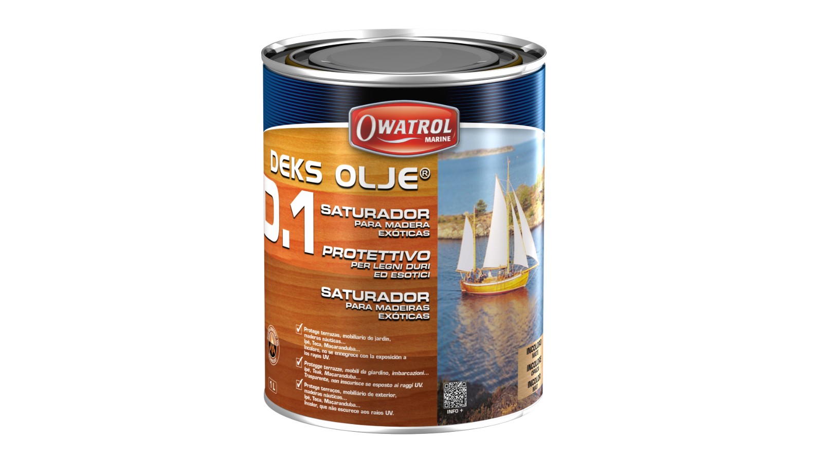 OWATROL DEKS OLJE D.1: ATURADOR DE MADERA EXÓTICA - AMBIENTES MARINOS