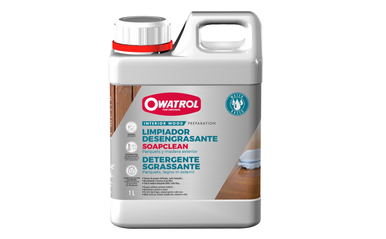 OWATROL SOAPCLEAN: LIMPIADOR DESENGRASANTE PARA MADERAS 1 LTS.
