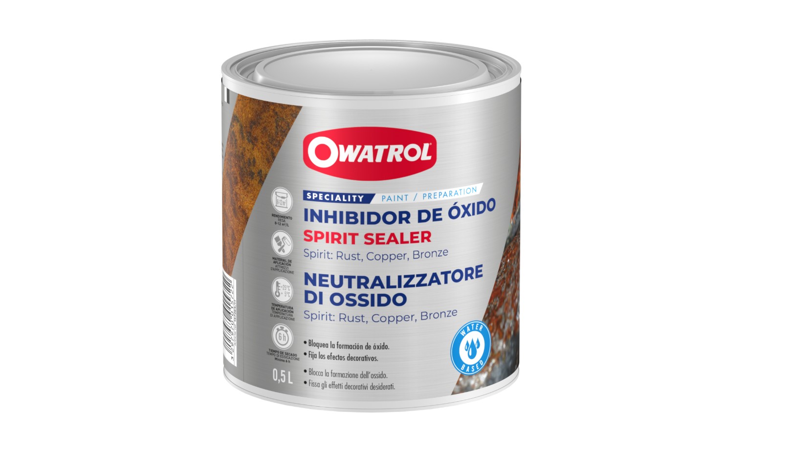 OWATROL SPIRIT SEALER: NEUTRALIZADOR DE ÓXIDO 500 ML