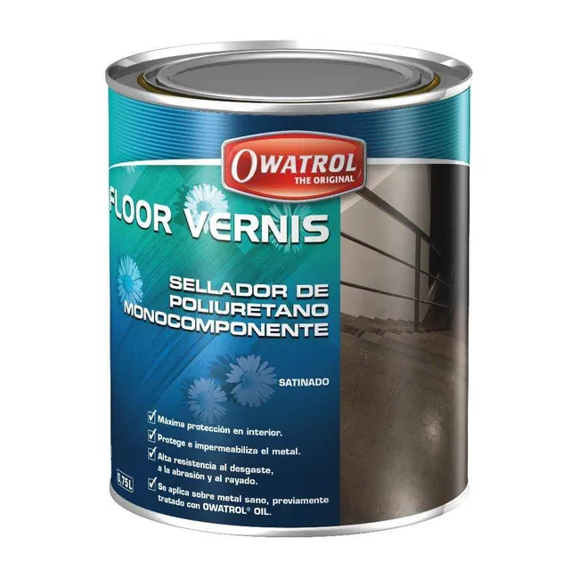 OWATROL FLOOR VERNIS: BARNIZ INCOLORO DE POLIURETANO PARA METALES INTERIORES